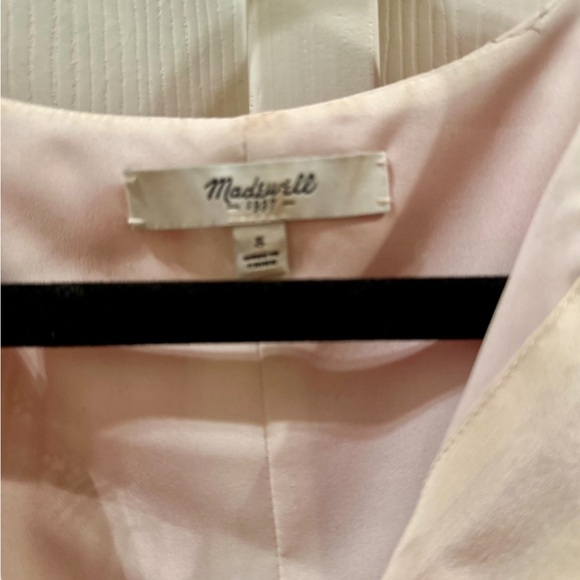 EUC *Madewell* Women's 100% Silk Tan Red Paisley Print Tunic Dress S - Picture 2 of 4